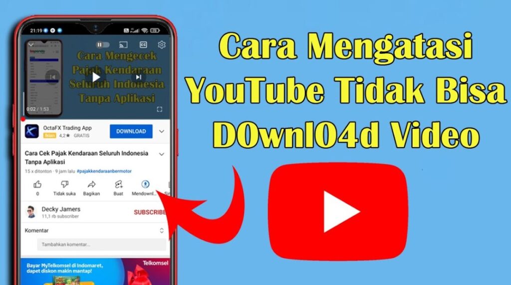 Cara Mengatasi YouTube yang Tidak Bisa Download