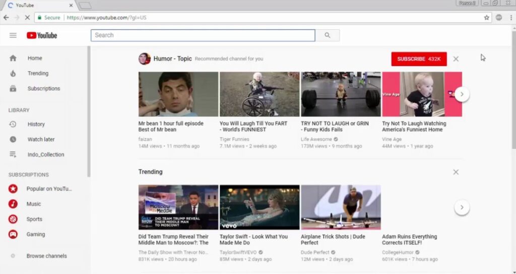 Cara Mengembalikan Tampilan YouTube yang Membesar