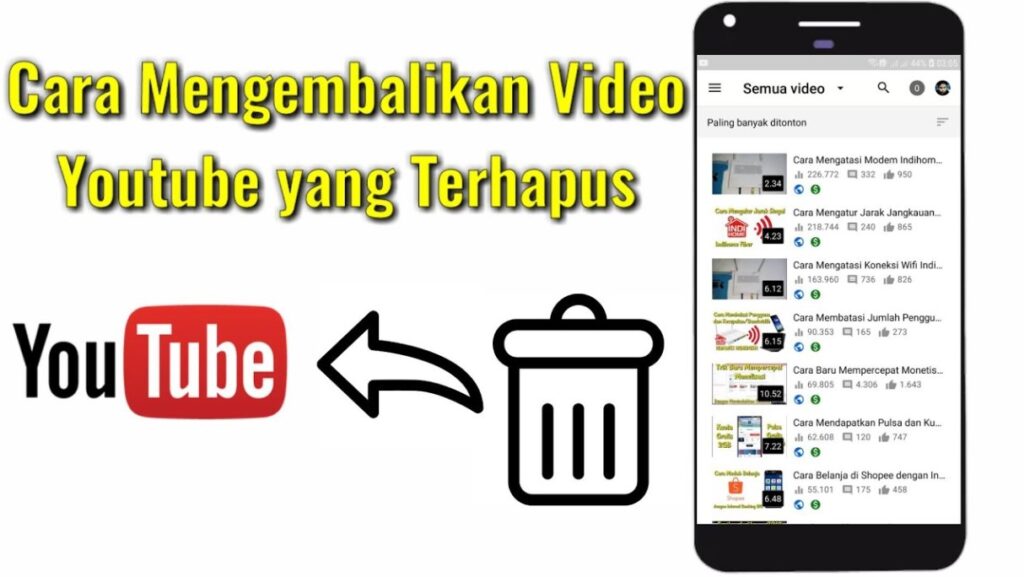 Cara Mengembalikan Video YouTube yang Terhapus