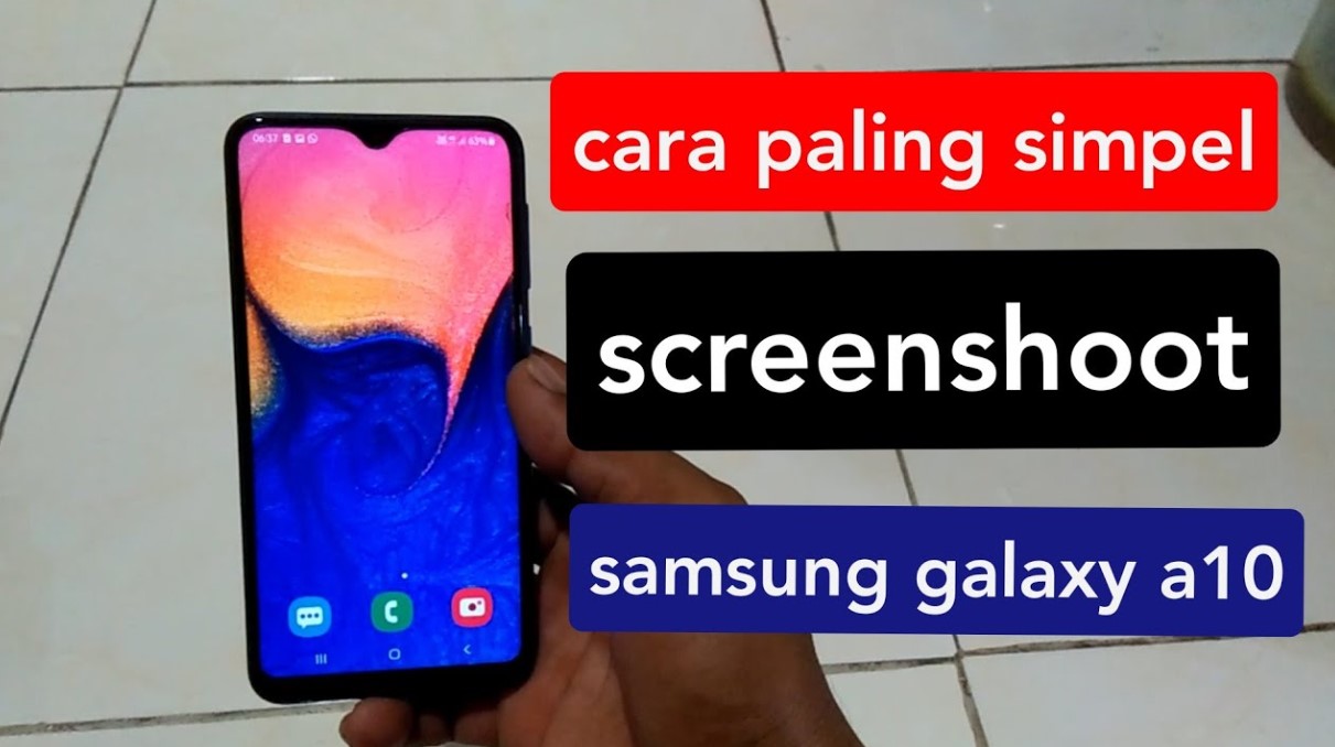 Cara Screenshot Hp Samsung A10