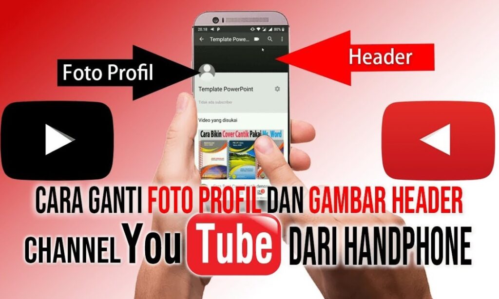 cara mengganti foto profil YouTube di hp