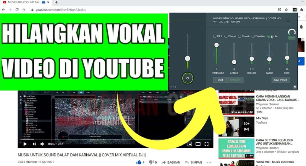 cara menghilangkan lagu di Youtube