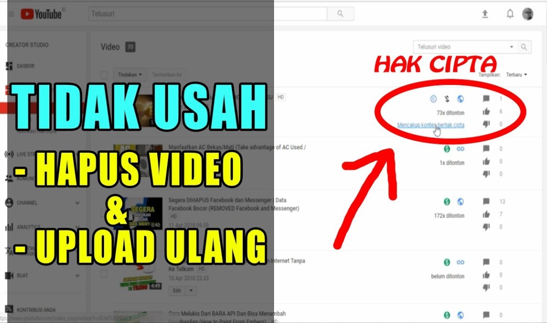 Cara Edit Video Youtube Agar Tidak Kena Copyright