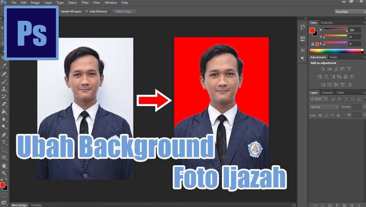 Cara Mengedit Ijazah dengan Photoshop