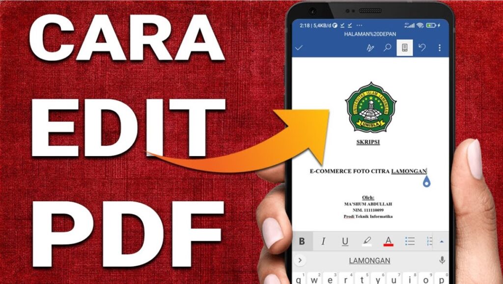 cara edit PDF di Android