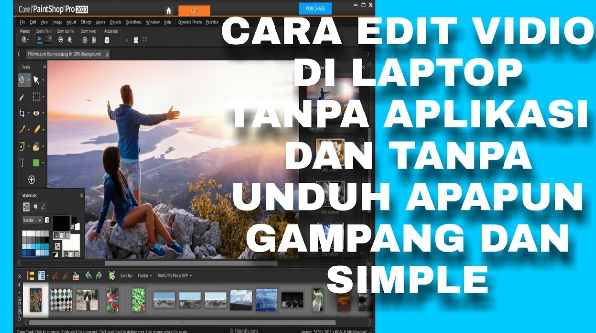 cara edit foto di laptop tanpa aplikasi