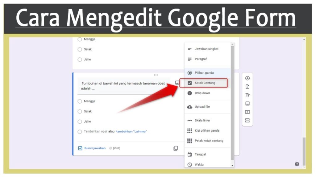 cara edit Google Form yang sudah dibuat