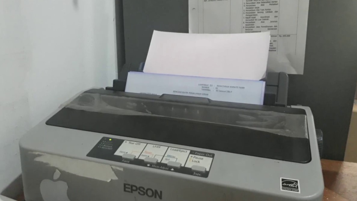 cara menggunakan printer Lx 310