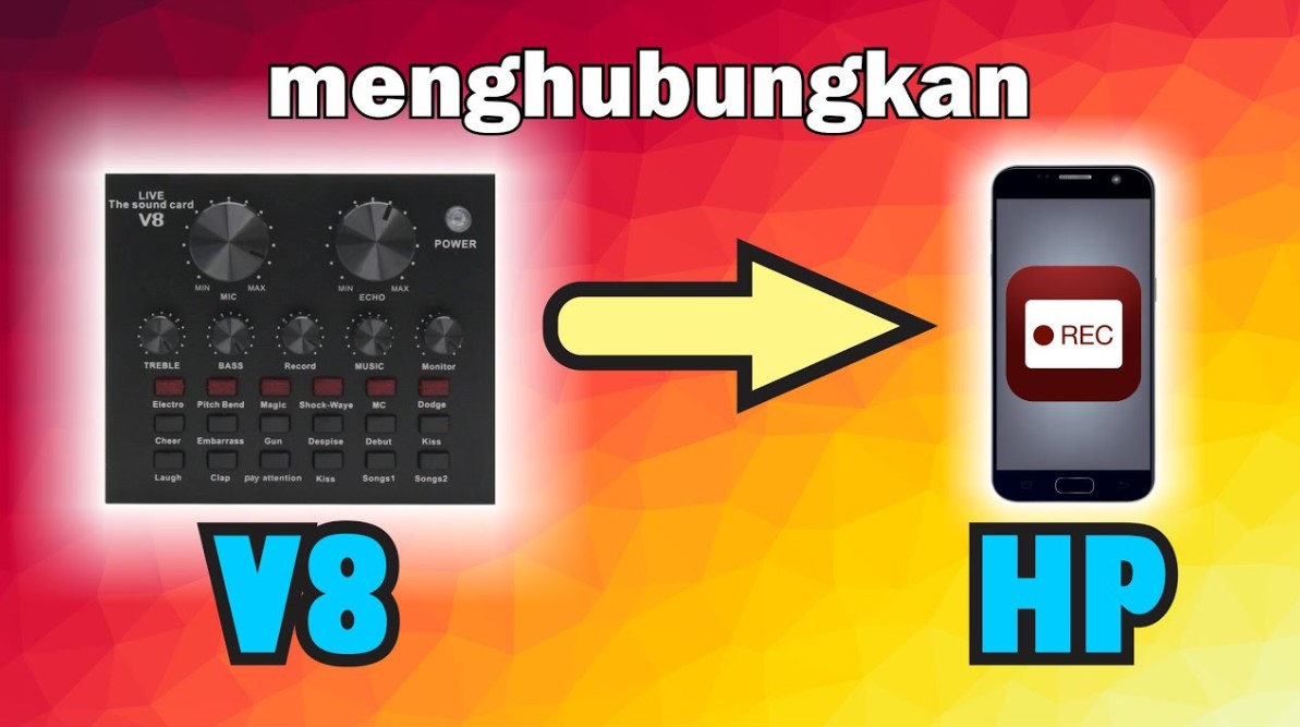 cara menggunakan soundcard V8 di Android